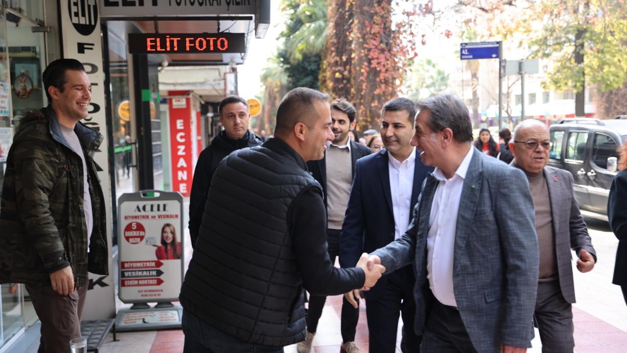 CHP AYDIN ÖRGÜTÜ SAHADA: ESNAFIN VE VATANDAŞIN NABZI TUTULDU