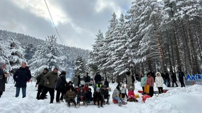 Olur Belediyesi’nden Akdağ’da Coşkulu Kızak Etkinliği