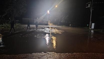 Fırtına Germencik’i vurdu, ilçe göle döndü