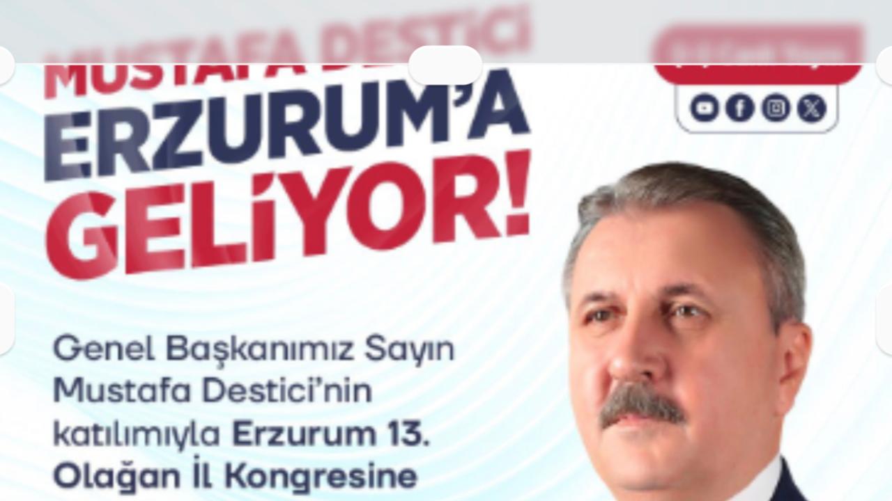 BBP Erzurum İl Kongresi’ne Büyük Buluşma