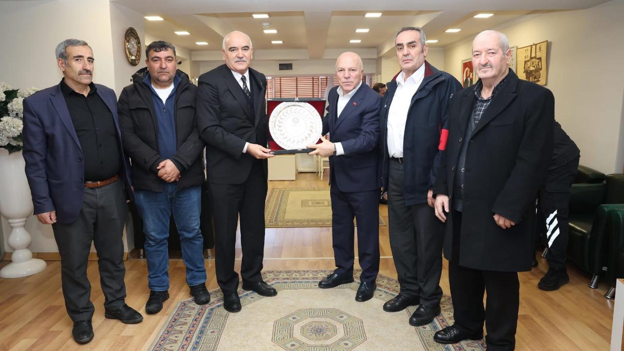 Erzurum Özel Halk Otobüsleri Derneği’nden Başkan Sekmen’e Ziyaret