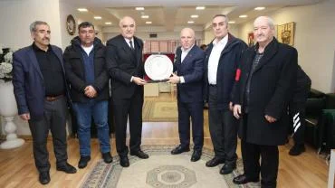 Erzurum Özel Halk Otobüsleri Derneği’nden Başkan Sekmen’e Ziyaret