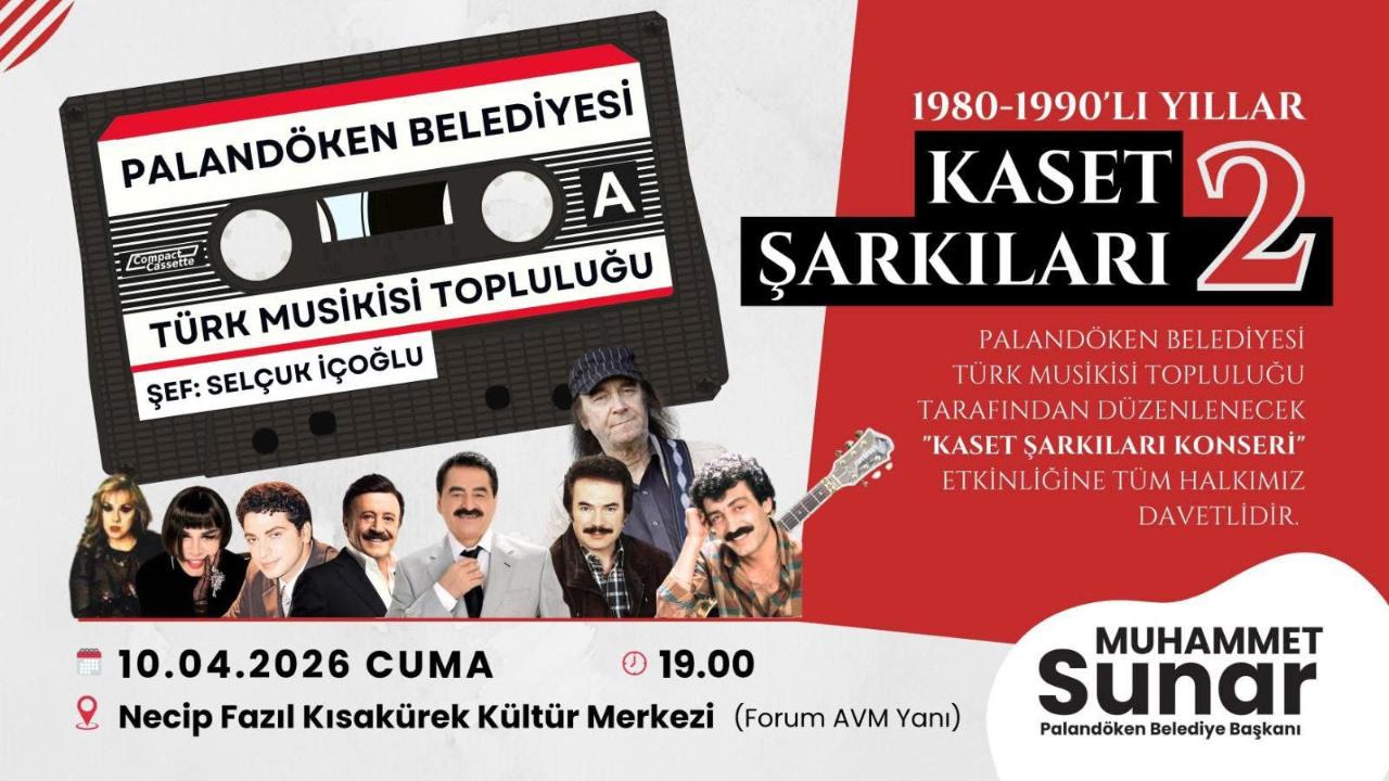 Palandöken’de Nostalji Rüzgarı: “Kaset Şarkıları 2” Konseri