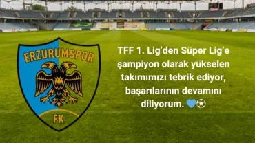 PALEZ Yönetim Kurulu Başkanı Dr. Hüseyin Yer, Erzurumspor'a Başarılar Diledi