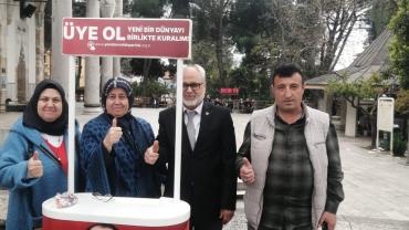 Yeniden Refah Partisi Aydın Teşkilatından Yoğun Üye Kaydı ve Stand Çalışması